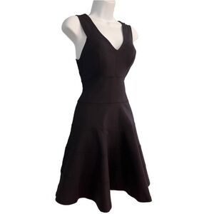 Robert Rodriguez Dress Black Sleeveless fit and Flare Stretch date prom dance 0